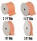 Threadart Grosgrain Ribbon Rolls - 10 yd rolls - 4 Widths 25 Colors - Solid Colors Ribbed Pattern - For Bows, Decorations, Hair Clips, and More